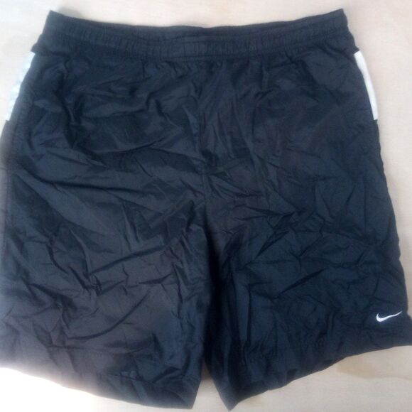 Vintage 90s Nike Spell Out Mesh Lined Swim Shorts Trainers - Picture 2 of 9